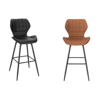 £61.99 • Buy 1/2/4/6x Breakfast Bar Stool W/ Backrest Footrest High Counter Stool Kitchen Pub
