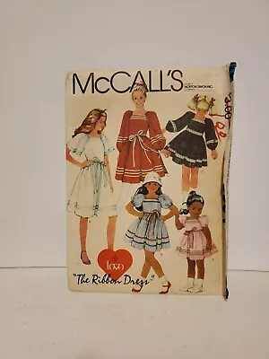 McCalls 8634 Girl's Pullover Dress Size 4 Uncut Pattern The Ribbon Dress • $5.10