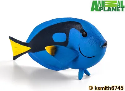 Mojo Animal Planet BLUE TANG Solid Plastic Toy Wild Zoo Sea Marine SURGEON FISH • £5.85