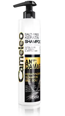 Delia Cameleo Keratin Shampoo Anti Damage Extremaly Damaged Hair Salt Free • £3.69