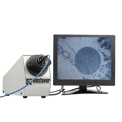 200X/400X Desktop Video Fiber Optic Microscope Fiber Connector Inspection Scope • $416.06