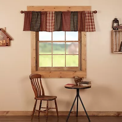 Beckham Patchwork VALANCE 16x72 VHC BRANDS COUNTRY Rustic Log Cabin • $18.95