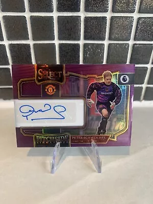 £70 • Buy 2022-23 Panini Select Premier League Peter Schmeichel Pitchside Auto /49 Purple