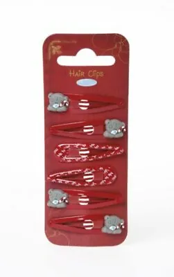 Me To You Tatty Teddy Collectors Pack Of 6 Christmas Hair Clips & Bobbles • £8.99