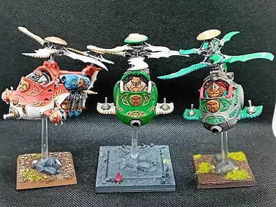 Warhammer Fantasy Battle Dwarfs Gyrobomber And 2 Gyrocopters Painted • £0.99