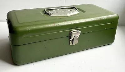 Vintage 1950s Victor Green Metal Tackle Box Atco Lititz Pennsylvania Made In USA • $19.95
