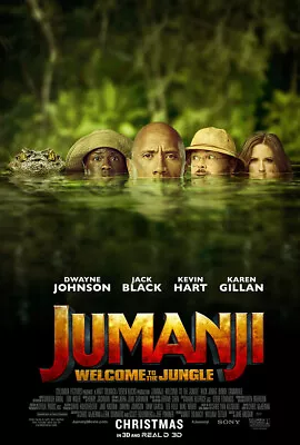 UNFRAMED Jumanji Welcome To The Jungle Movie Poster Prints Canvas Print Decor C • $22.99