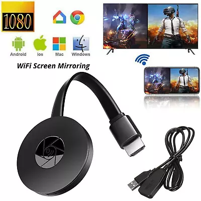 Wireless HDMI WiFi Mobile Phone Screen Projector Video Media TV Mirroring Screen • $12.98