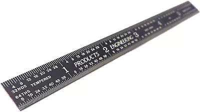 5R Flexible Machinist Ruler With Markings 6 Inches Black Chrome • $30.99