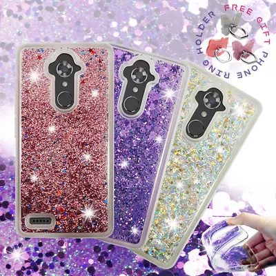 For ZTE Zmax Pro Blade X Max Grand X Max 2 Liquid Glitter Clear Case Cover • $8.99