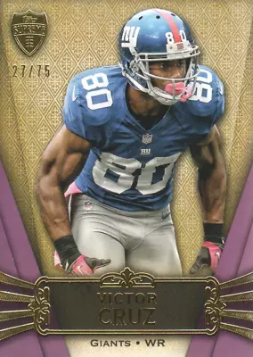 2012 Topps Supreme Purple #36 Victor Cruz /75 - NM-MT • $3.45