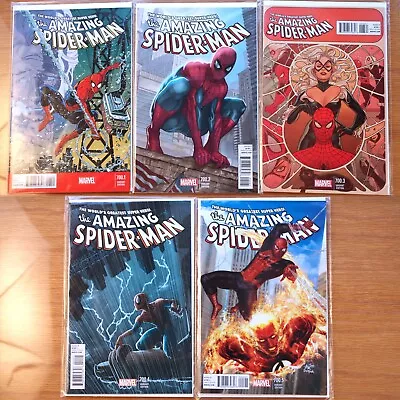 The Amazing Spider-Man Variant Lot 700.1 700.2 700.3 700.4 700.5 Run *NM* 2014 • $8.99