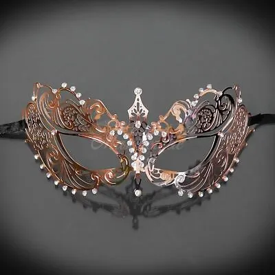 Masquerade Mask | Rose Gold Masquerade Mask Metal M33143RG • $16.96