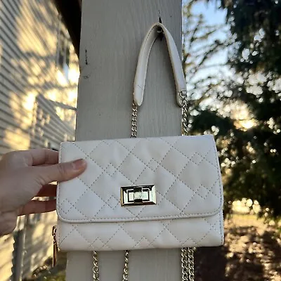 Mossimo White Crossbody Bag • $9