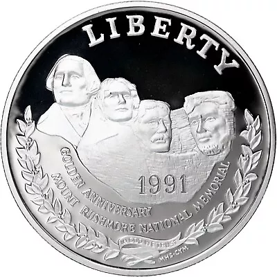 1991-S Mount  Rushmore Silver Proof Commemorative Coin US • $25.99