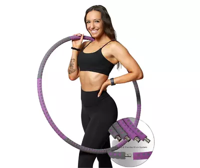 Weighted Hula Hoop - Purple & Gray • $29.99