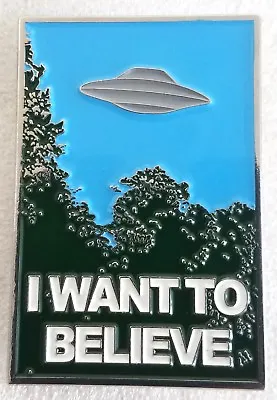 X-Files - Mulder's I Want To Believe Poster Pin • $11.99