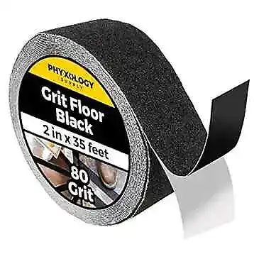 Commercial Grade 80 Grit 2  X35 Foot Black Anti-Slip Grip Tape. 2 Inch • $21.87