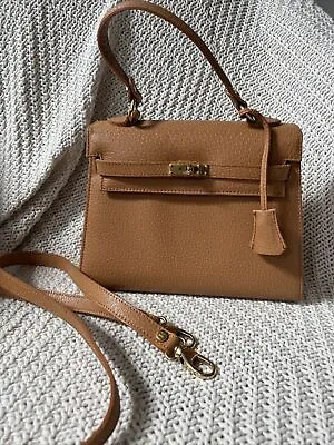 £20 • Buy Italian Leather Francesco Rogani Tan Bag
