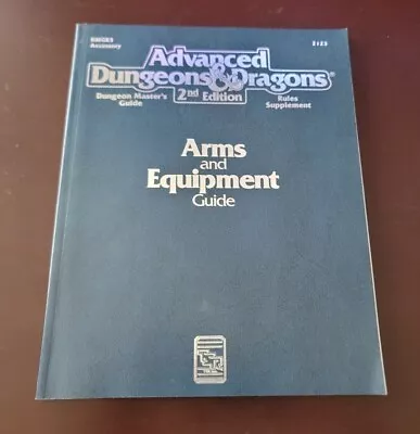 1991 TSR Advanced Dungeons & Dragons 2nd Ed. Arms And Equipment Guide RPG Game • $29.99