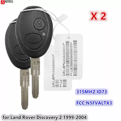 2x For Land Rover Discovery 2 1999-2004 Keyless 315MHz Remote Key Fob N5FVALTX3 • $37.28