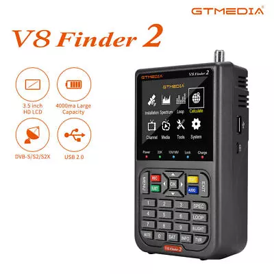 DVB-S2/S2X Satellite TV Signal Finder Meter 3.5 LCD Align Satellite Dish Antenna • $73.99