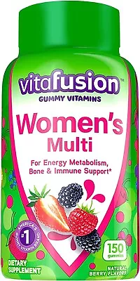 Vitafusion Womens Multivitamin Gummies Daily Vitamins For Women Berry Flavored • $14.33