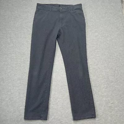 Johnnie-O Pants Mens 34x30* Gray Blue Moleskin Twill Chino Tapered Soft Casual • $17.45