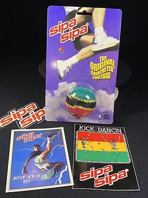 SIPA SIPA Official Crocheted Footbag/Hacky Sack + Sticker Pack • $50