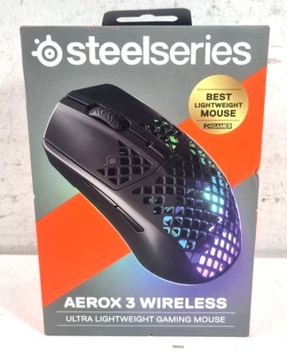 $0.99 • Buy Steelseries Aerox 3 Wireless Ultra Lightweight Gaming Mouse PC Mac Xbox RGB