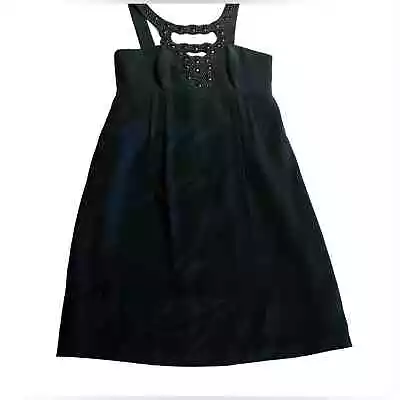 Shoshanna Silk Studded Dress Size 2 Sleeveless Black • $23.99