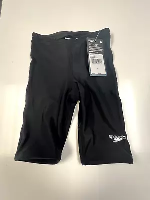 Speedo Men's Swimsuit Jammer ProLT Solid Black Size 22 • $24