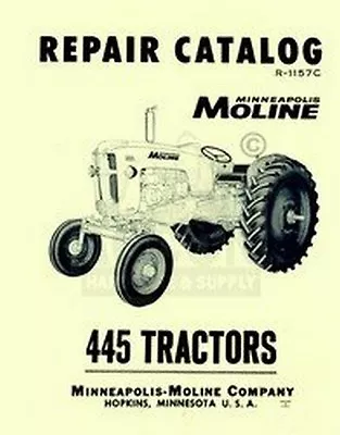 Minneapolis Moline 445 Repair Part Manual Catalog • $20.91