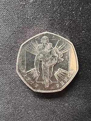 RARE Fifty Pence 50p Commemorative World War 2 Ll Coin 2006 Wounded Soldier • £2000