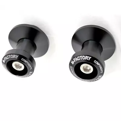 Black SPMF 6MM Rear Swingarm Spools For YZF R6 R1 06 07 08 09 10 11 12 13 14 • $30.87