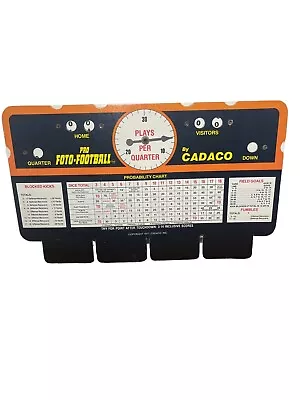 Scoreboard Original Part For Pro Foto-Football Vintage 1977 Cadaco No. 164 • $6