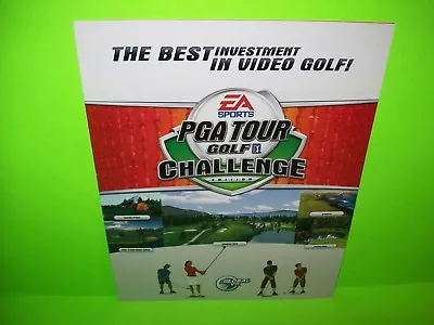PGA Tour Golf Challenge Original Video Arcade Game Flyer EA Sports Vintage Retro • $12.75