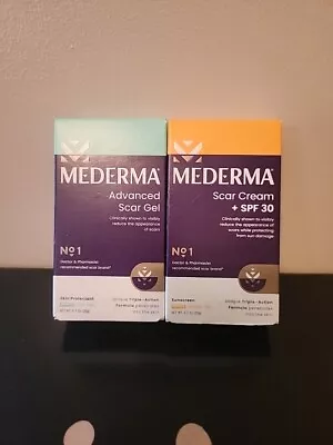 2x-Mederma Advanced Scar Cream SPF 30 0.7oz  AND Advanced Scar Gel .7 Oz • $13