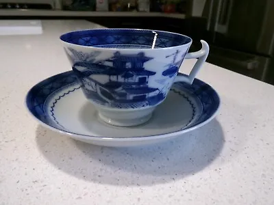 Mottahedeh Blue Canton Cup And Saucer • $44.90