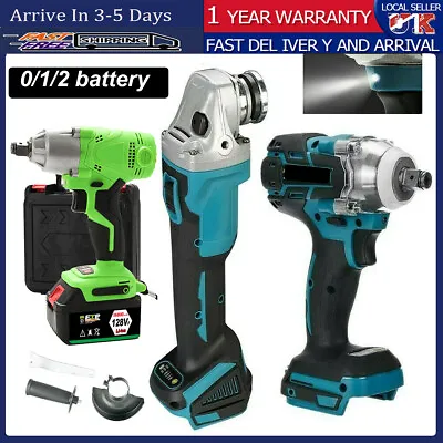 Impact Wrench Brushless Cordless Impact Driver Angle Grinder For Makita Battery • £92.99