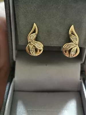 Gold Earrings 14 Ct 585 • £165