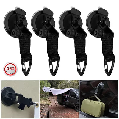 4Pcs Heavy Duty Car Window Vacuum Suction Cup With Hook For Car Bathroom Camping • $18.65