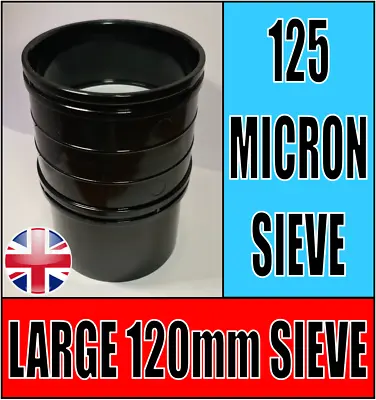 Large 125 Micron Brine Shrimp Zooplankton Stackable Sieve Marine Coral Culture • £29.99