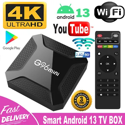 Android 13.0 Smart TV Box 4K HDMI Quad Core HD 2.4G WIFI Media Stream Player • $20.99