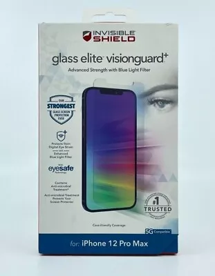 $9.95 • Buy Zagg INVISIBLESHIELD Glass Elite Visionguard IPhone 12 Pro Max Screen Protector