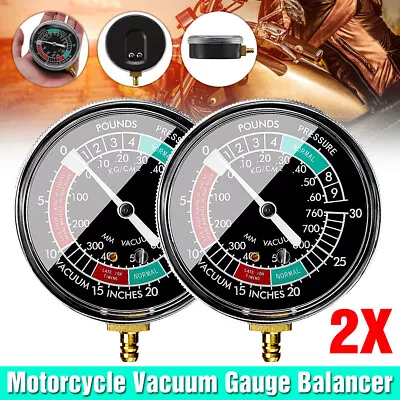 2X Cylinder Motorcycle Fuel Vacuum Carburetor Synchronizer Gauge Carb Sync Tool  • $18.99