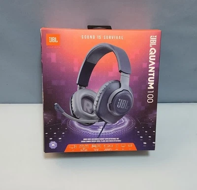 $60 • Buy JBL Quantum 100 Wired Over-ear Gaming Headset With Flip-up Mic - Blue