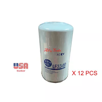 $76.50 • Buy 12 Engine Oil Filte LF3349 Fits: FORD F250 F350 F450 F550 F750 CUMMINS V8-6.7L