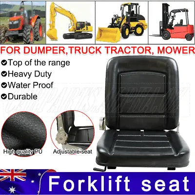 Tractor Seat Chair Forklift Excavator Mower Universal Suspension Replacement OZ • $69.99