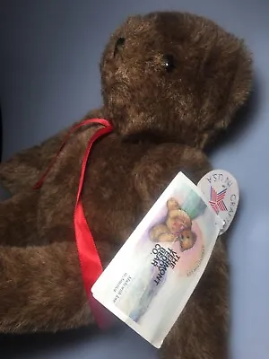 1984 Vermont Teddy Bear Co Stuffed Brown Plush Limited Edition Jointed NWT • $39.90